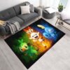 Tapis Pokémon – Flambino, Ouistempo et Larméléon 3