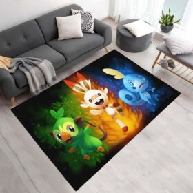 Tapis Pokémon – Flambino, Ouistempo et Larméléon 3