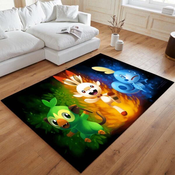 Tapis Pokémon – Flambino, Ouistempo et Larméléon 3 – Image 2