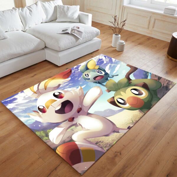 Tapis Pokémon – Flambino, Ouistempo et Larméléon – Image 2