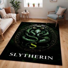 Tapis Maison Serpentard – Harry Potter – Logo vert 02