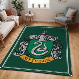 Tapis Maison Serpentard – Harry Potter – Logo vert