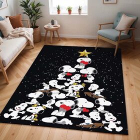 Tapis Snoopy – Sapin de Noël