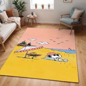 Tapis Snoopy et Woodstock – À la plage