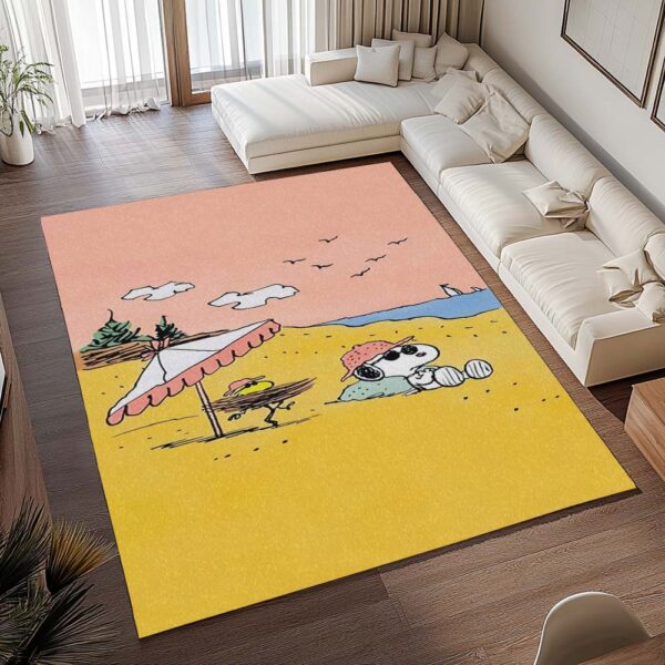 Tapis Snoopy et Woodstock – À la plage – Image 2
