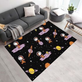 Tapis Snoopy et Woodstock vers la lune