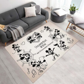 Tapis Steamboat Mickey Mouse