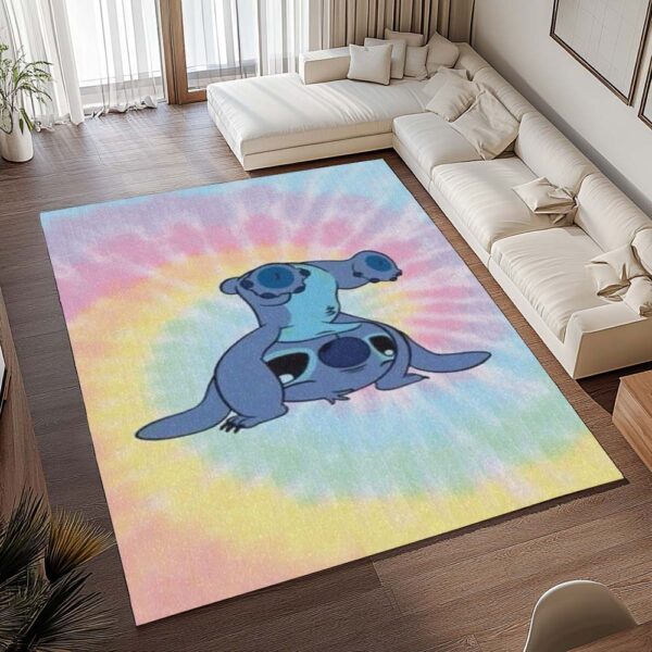 Tapis Stitch – Fond coloré – Image 2
