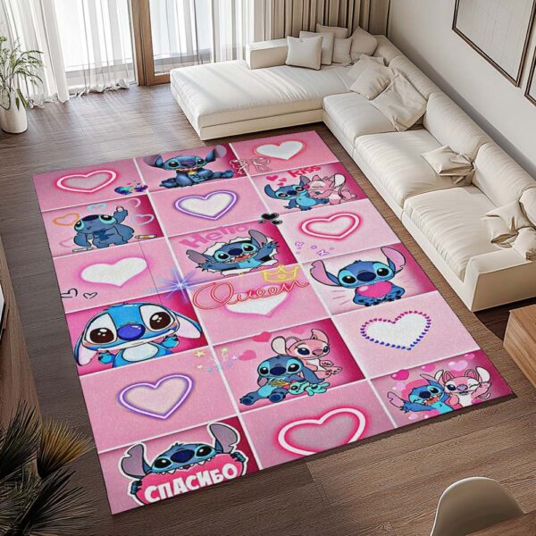 Tapis Stitch – Rose heureux – Image 2