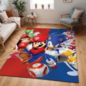Tapis Super Mario & Sonic – Personnages Nintendo