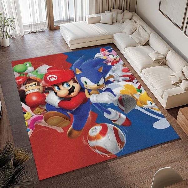 Tapis Super Mario & Sonic – Personnages Nintendo – Image 2