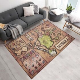 Tapis La Légende de Zelda – Carte d’Hyrule
