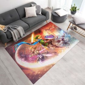 Tapis La Légende de Zelda – Link et la princesse Zelda Tous les personnages 3