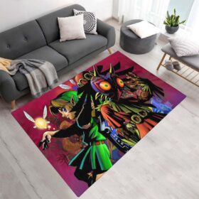 Tapis La Légende de Zelda – Link et Skull Kid (Majora’s Mask)