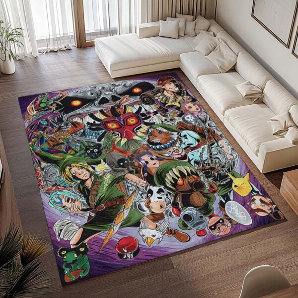 Tapis The Legend of Zelda – Majora’s Mask – Skull Kid, Link et autres personnages – Image 2