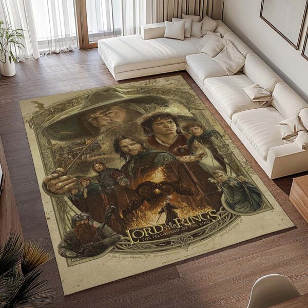 Tapis Le Seigneur des Anneaux – La Communauté de l’Anneau – Tous les personnages – Image 2