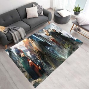 Tapis Le Seigneur des Anneaux – Gandalf, Frodon et Legolas