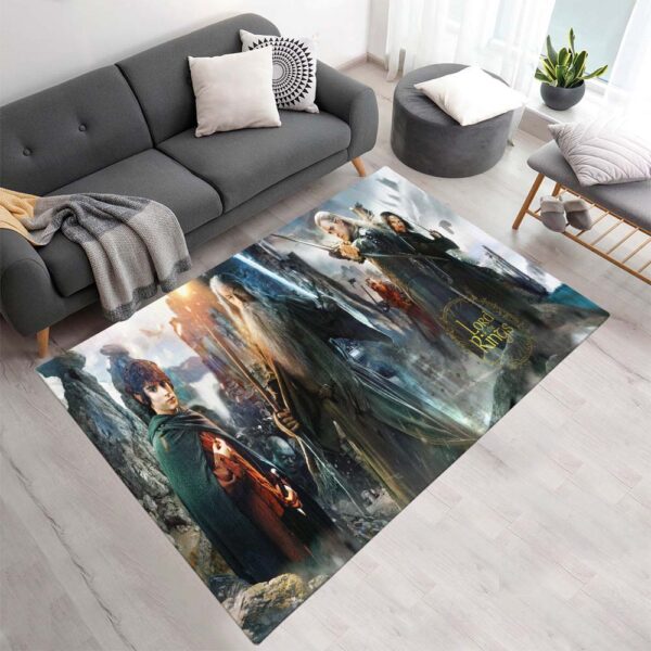 Tapis Le Seigneur des Anneaux – Gandalf, Frodon et Legolas