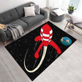 Tapis La Fusée lunaire – Les Aventures de Tintin 4