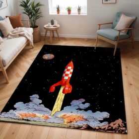 Tapis La Fusée Lunaire – Les Aventures de Tintin 5