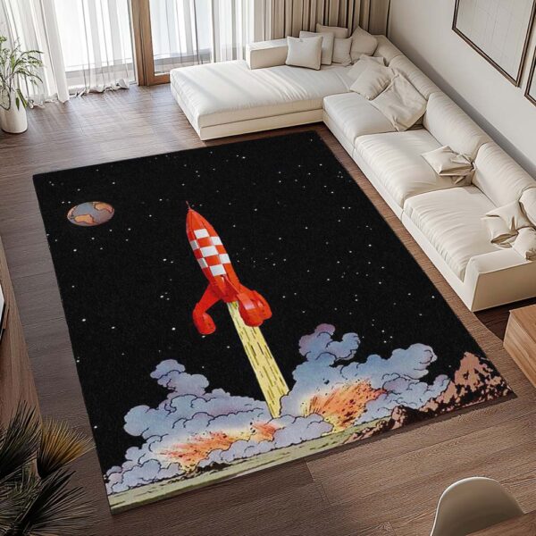 Tapis La Fusée Lunaire – Les Aventures de Tintin 5 – Image 2
