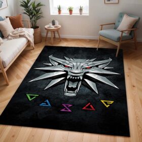 Tapis The Witcher – Loup en jeu