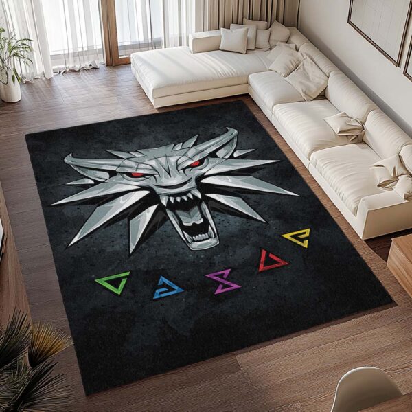 Tapis The Witcher – Loup en jeu – Image 2