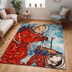 Tapis Tintin et Milou – Pas sur la Lune 2