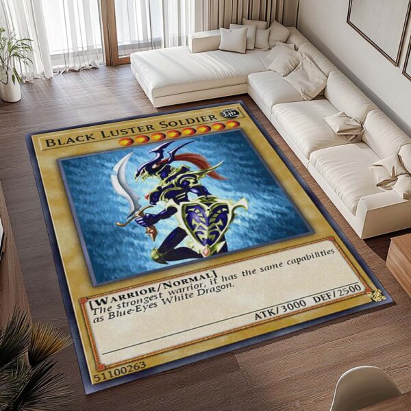 Tapis Guerrier Noir avec armure brillante – Tournoi – Image 2