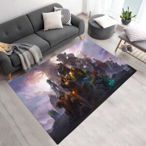 Tapis World of Warcraft – Tous les personnages Anduin Wrynn Thrall Vol'jin Muradin Barbe-de-Bronze