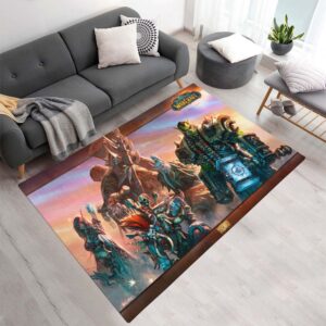 Tapis World of Warcraft – Sylvanas, Vol'jin, Cairne Sabot-de-Sang, Thrall