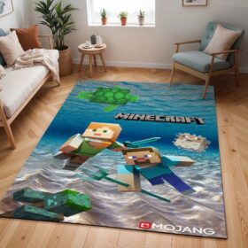 Tapis Personnages Minecraft sous-marins