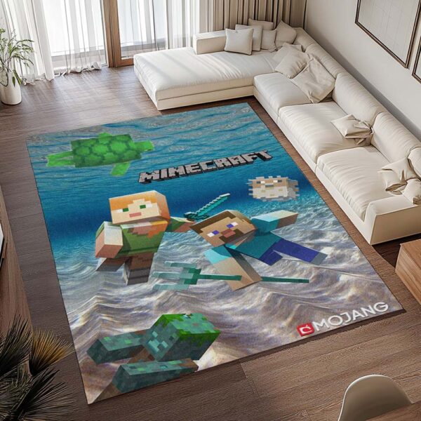 Tapis Personnages Minecraft sous-marins – Image 2