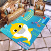 Tapis Baby Shark Carpet Living Room Bedroom Sofa Rug Door Mat Kitchen Bathroom Mats for Kids Adults 05