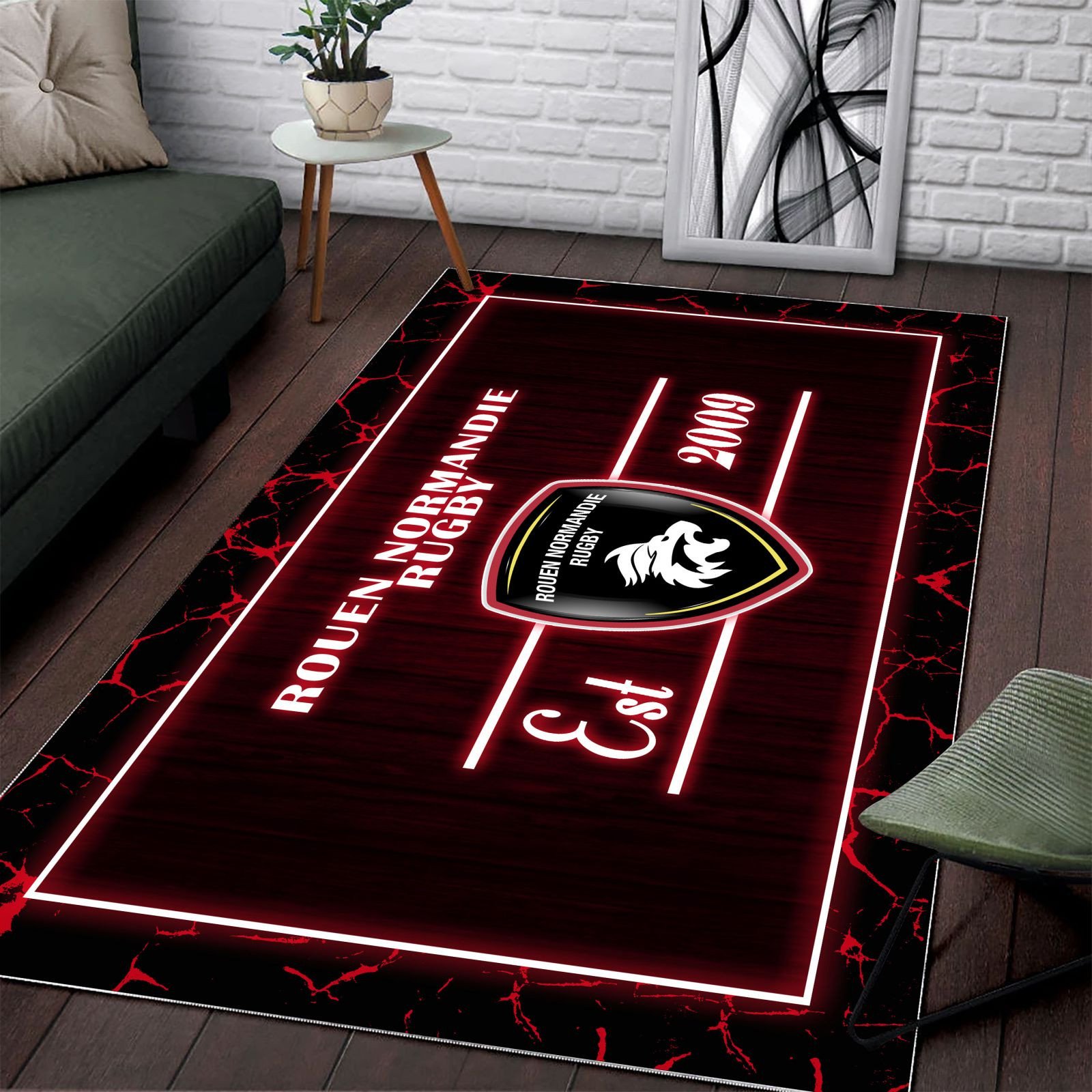 Tapis Rugby Rouen Normandie Rugby WRUG1710 – Image 2