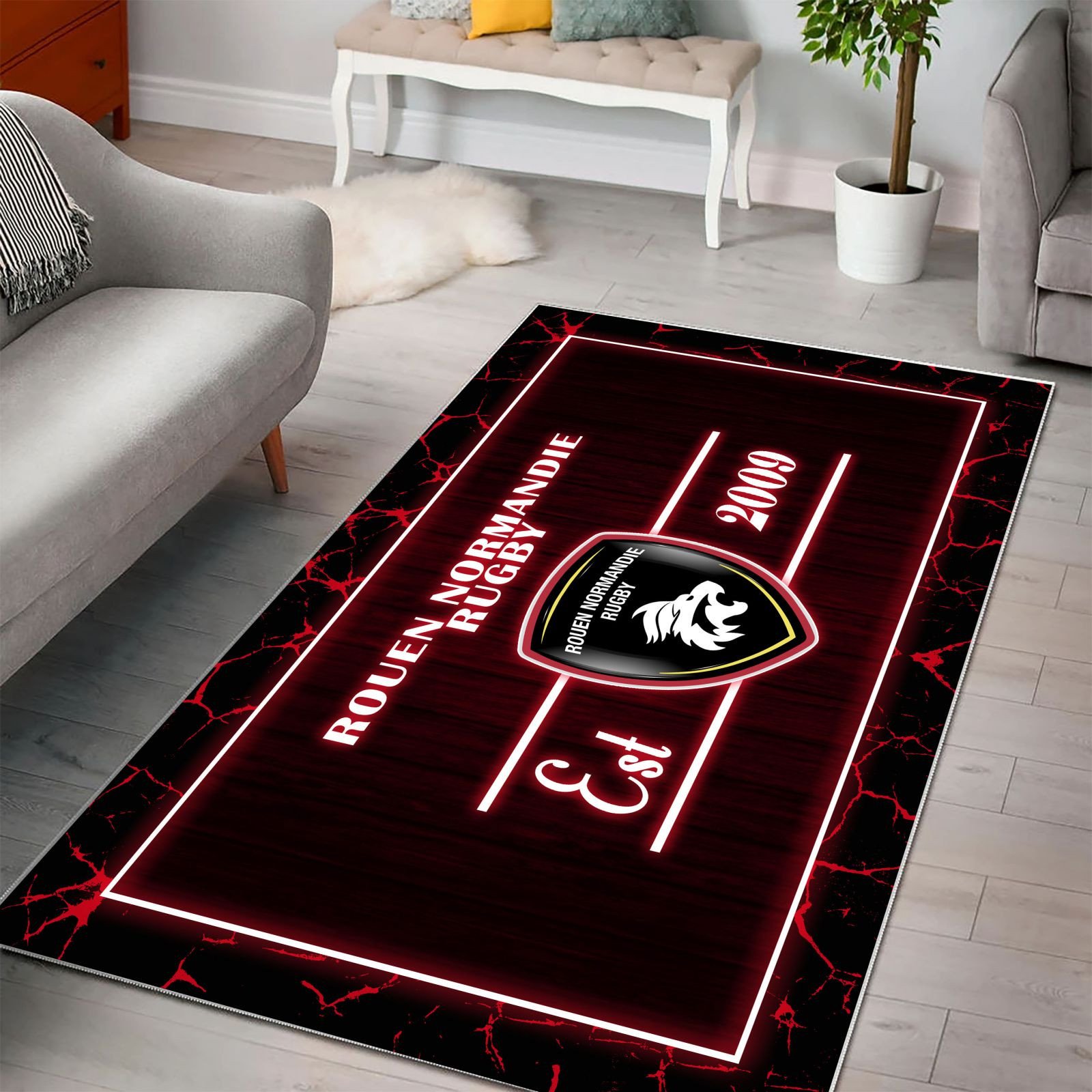 Tapis Rugby Rouen Normandie Rugby WRUG1710 – Image 3