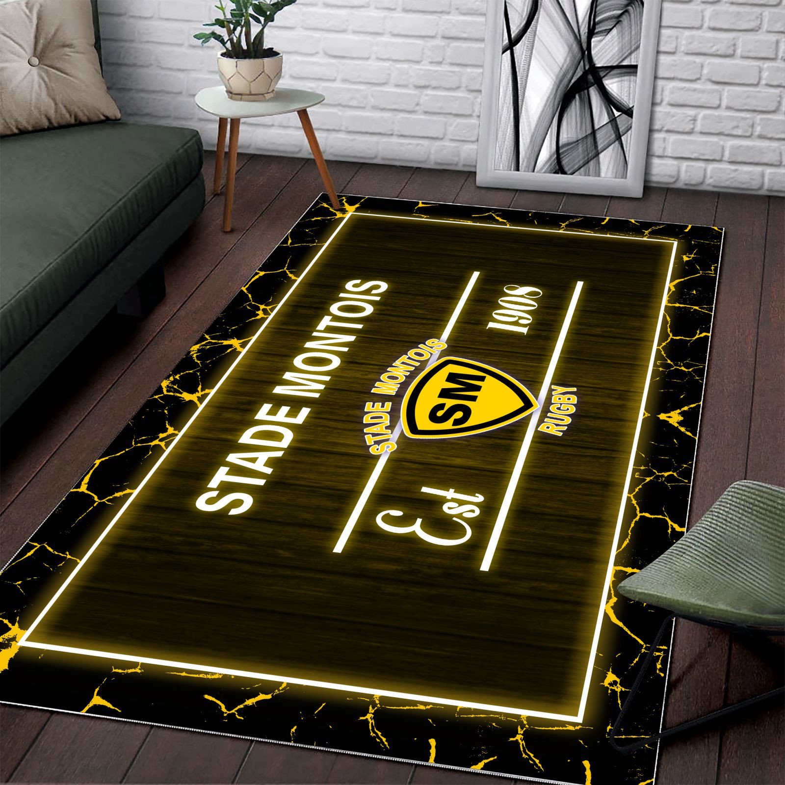 Tapis Rugby Stade Montois Rugby WRUG1715 – Image 2