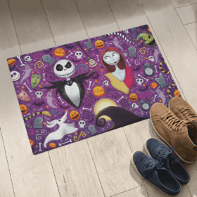 Tapis The Nightmare Couple Halloween Doormat Home Decor