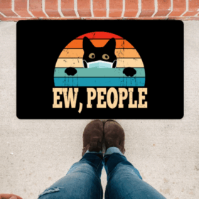 Tapis Black Cat Ew Peole Doormat Home Decor