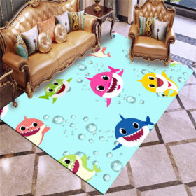 Tapis Baby Shark Carpet Living Room Bedroom Sofa Rug Door Mat Kitchen Bathroom Mats for Kids Adults 01
