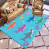 Tapis Baby Shark Carpet Living Room Bedroom Sofa Rug Door Mat Kitchen Bathroom Mats for Kids Adults 02
