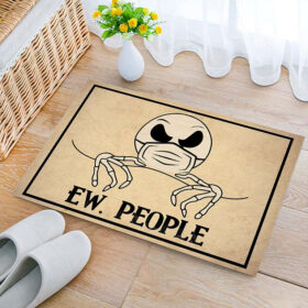 Tapis Ew People Jack Skellington Face Mask Funny Doormat Home Decor