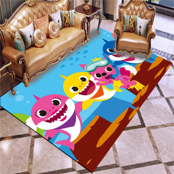 Tapis Baby Shark Carpet Living Room Bedroom Sofa Rug Door Mat Kitchen Bathroom Mats for Kids Adults 04