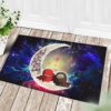 Tapis Among Us Couple Love You To The Moon Galaxy Back Doormat Home Decor