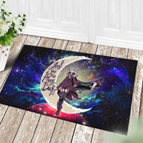 Tapis Anime Girl Soul Eater Love You To The Moon Galaxy Back Doormat Home Decor