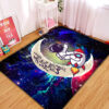 Tapis Astronaut Chibi Love You To The Moon Galaxy Carpet Rug Home Room Decor