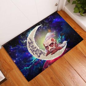 Tapis Attack on titan Love You To The Moon Galaxy Back Doormat Home Decor