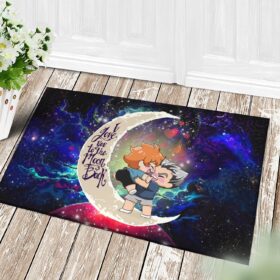 Tapis Bokuhina Love You To The Moon Galaxy Back Doormat Home Decor