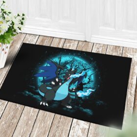 Tapis Charizard Mega X Pokemon Moonlight Doormat Home Decor