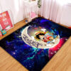 Tapis Chibi Luffy And Chopper One Piece Anime Love You To The Moon Galaxy Rug Carpet Rug Home Room Decor